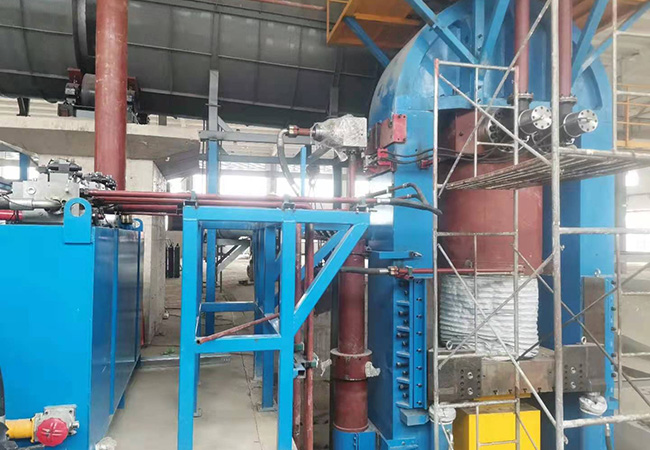 液壓技術電梯配重塊一次熱壓成型設備特點